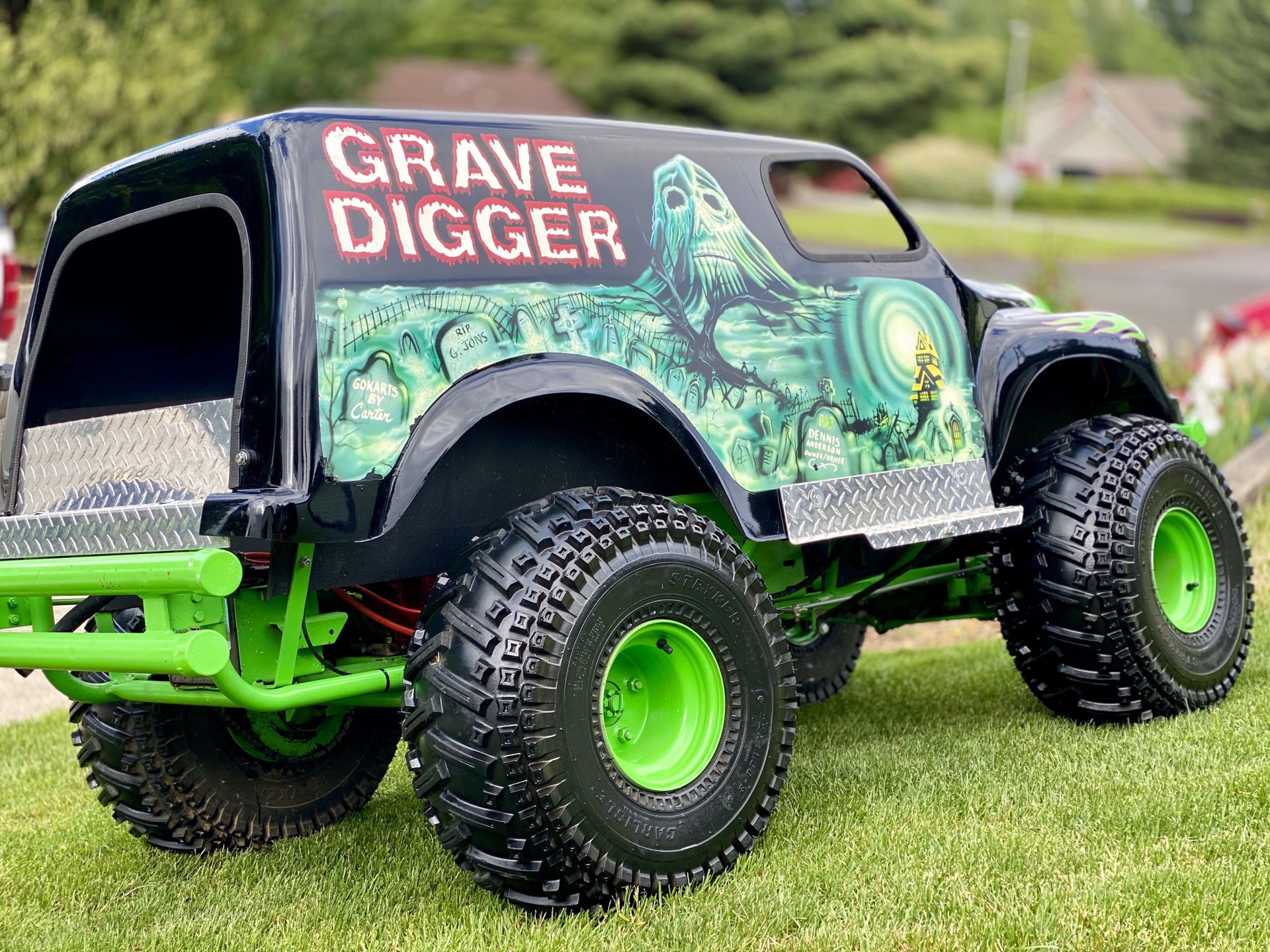 Real Grave Digger Mini Monster Truck Kart