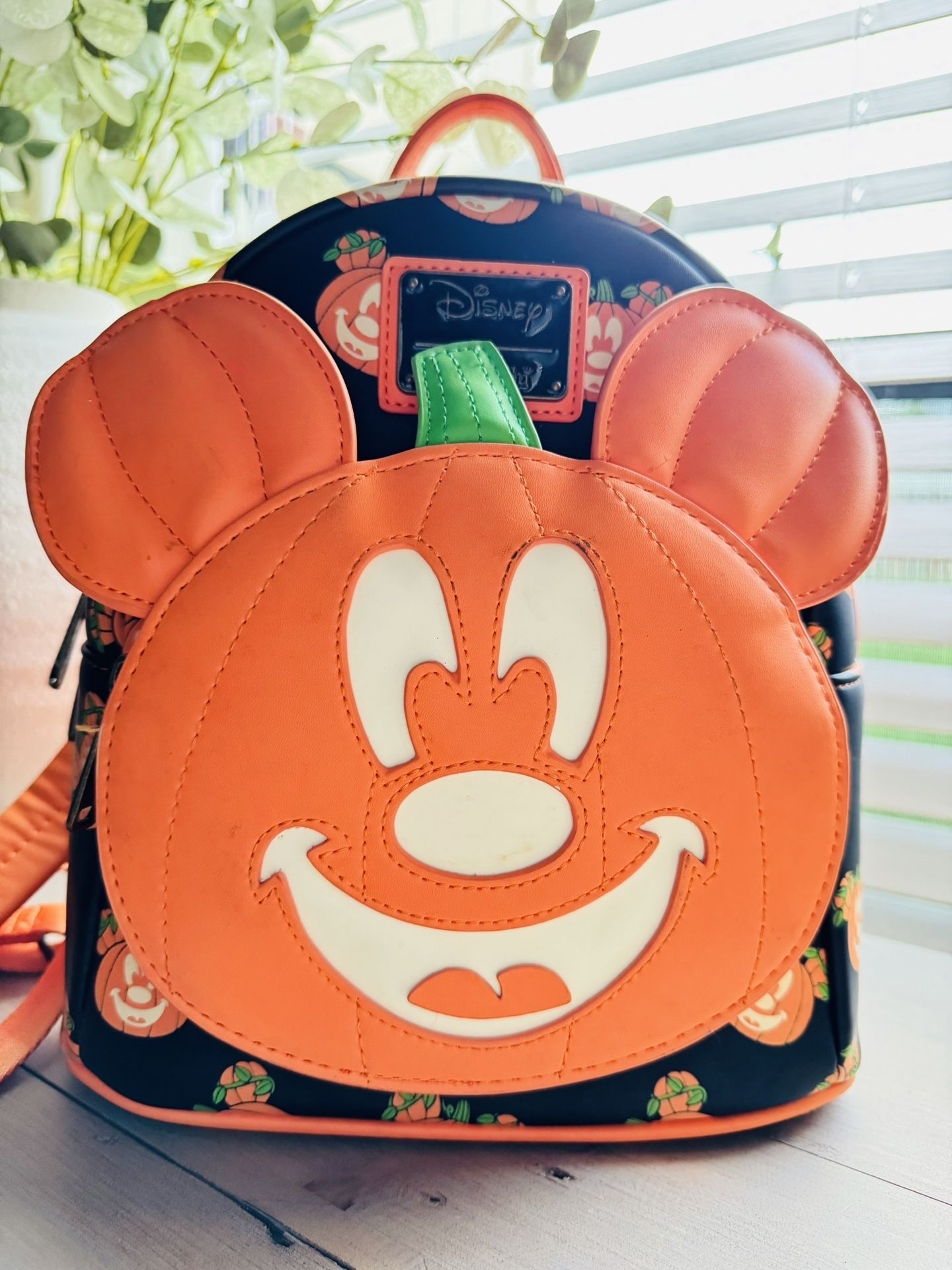 Loungefly Disney Mickey O Lantern Womens Backpack