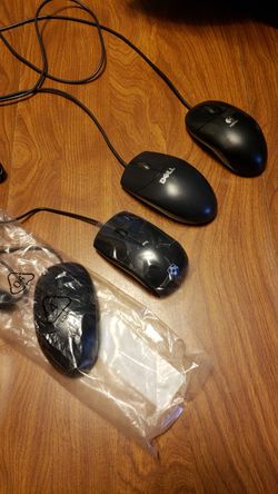 3 computer mouses
