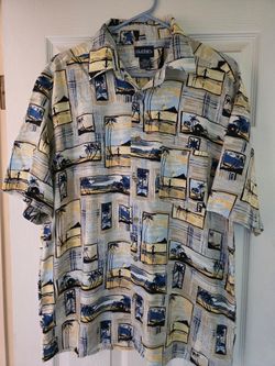 Mens Aloha Short Sleeve Dress Shirt