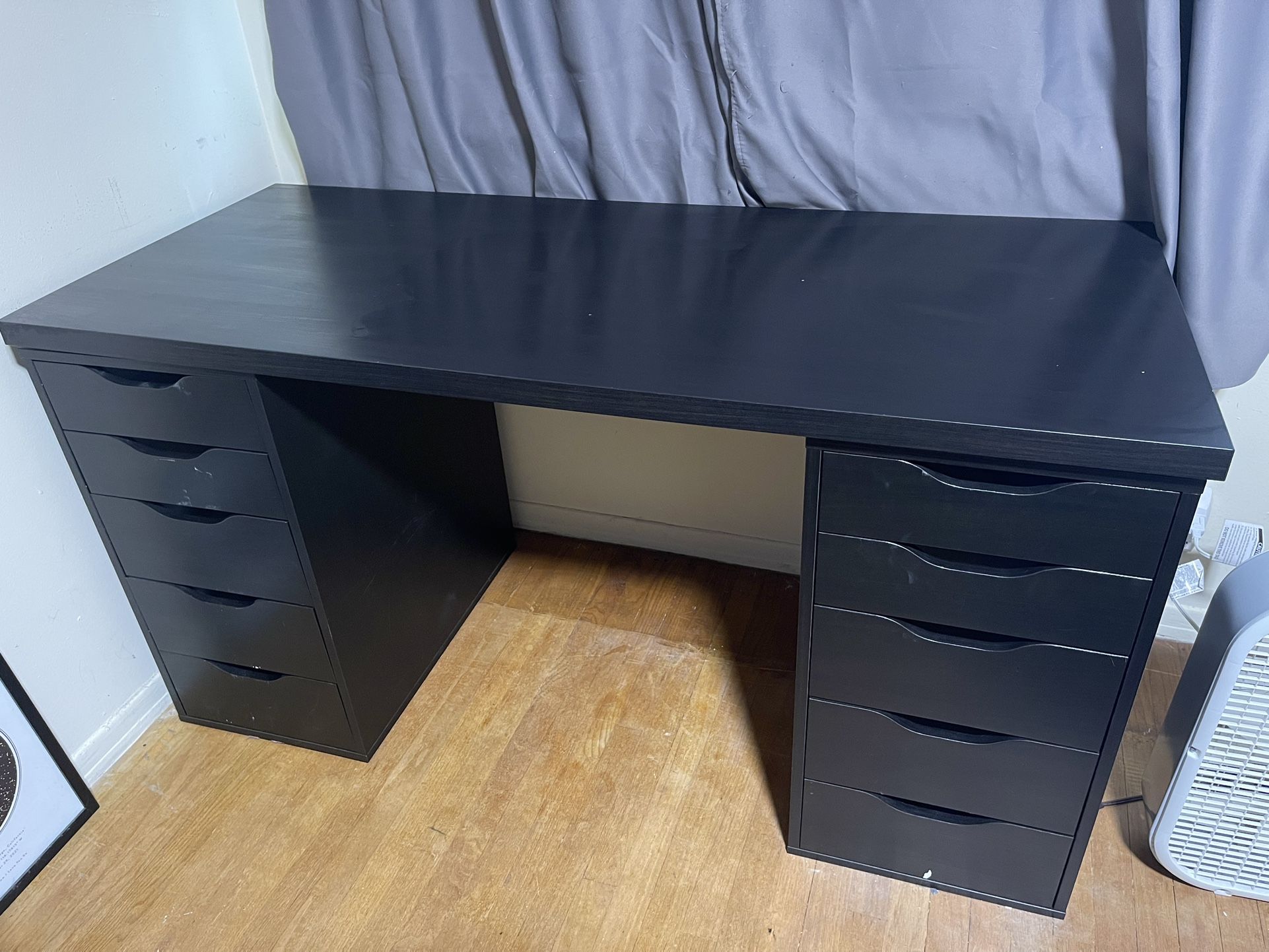 IKEA Desk with Alex Drawers