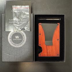 Avant Wood Wooden Card Holder Wallet
