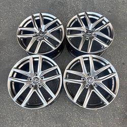 New Set of 18 Inch F-Sport Style Rims Wheels 18x8 +45 (5x114.3) CB: 60.1 Fits Lexus Squared Set