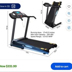 Maxkare foldable treadmill (new) 