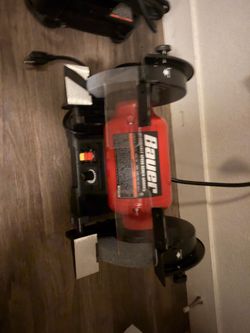 Tools - chop saw and Bench grinder