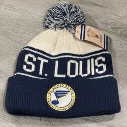 New NHL St. Louis Blues Vintage Knit Beanie Hat