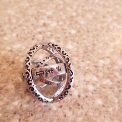 Stainless steel Ring Size 8 Astronomical Fidget 