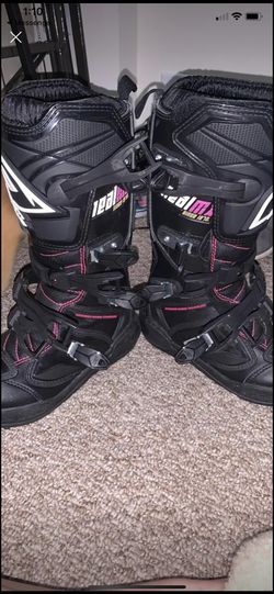 ONeal Rider Motocross Boots Pink Womens Size 7 ATV Dirt Bike Off Road Moto