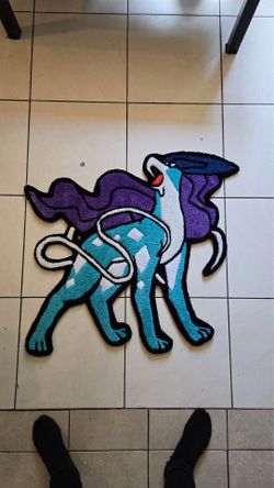 NEW SUICUNE POKEMON TUFTED RUG
