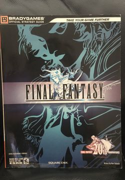 Final Fantasy 20th Anniversary Bradygames Official Computer Game Guide