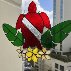 Stained Glass Suncatcher! 🌅☀️✨ Window Ornament/Decor