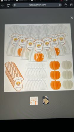 Baby Shower, Pumpkin Soap Favors With Thank You Cards And Gift Bags