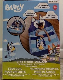 New Kids Floor Lounger Floor Pillow & Chair, Bluey 47"X69"