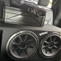 12-inch Kicker CompVR Subwoofers in Ported Box