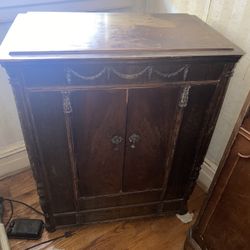 Antique Wood Cabinet