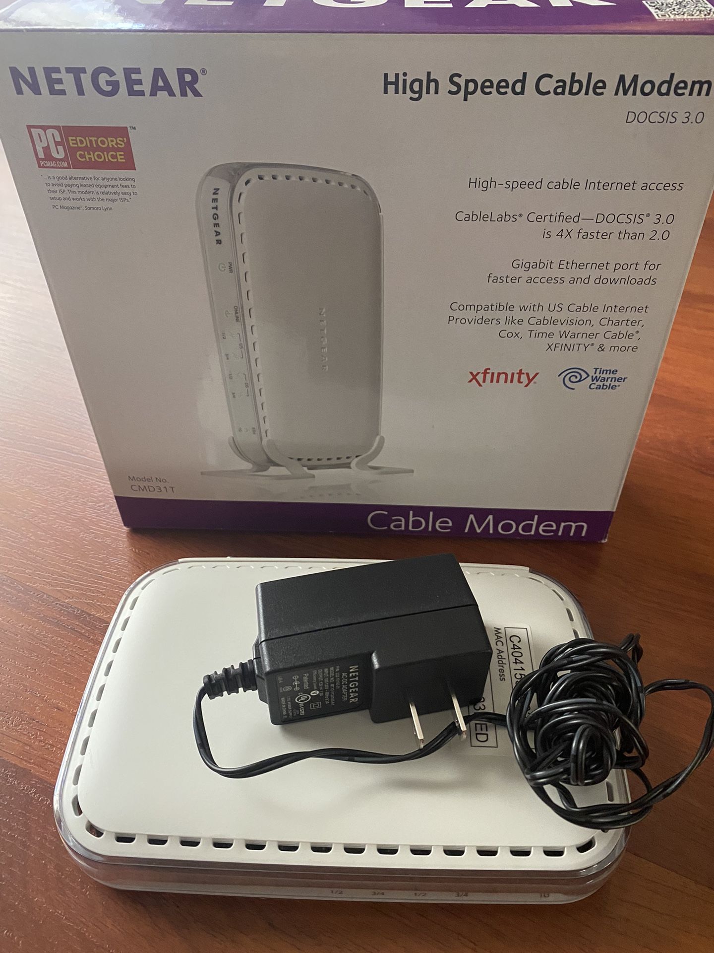 Netgear CMD31T DOCSIS 3.0 Cable Modem