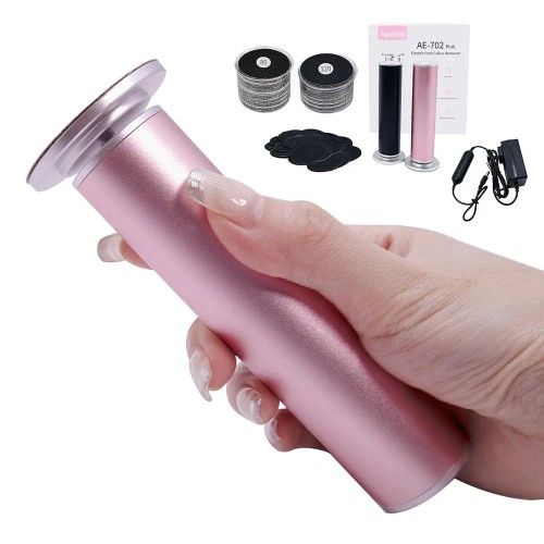 4.8IN Longer Electric Foot Callus Remover with 80pcs Sandpaper Discs, Professional Aluminum Callus Remover for Feet, Stepless Speed Control Pedicure T
