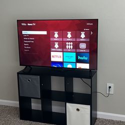 smart tv 43” and tv stand 