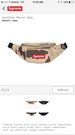 Supreme leather waist bag Camo SS17 for Sale in Odenton, MD - OfferUp