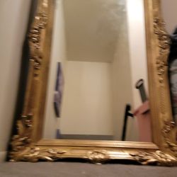 Gold Frame Mirror 