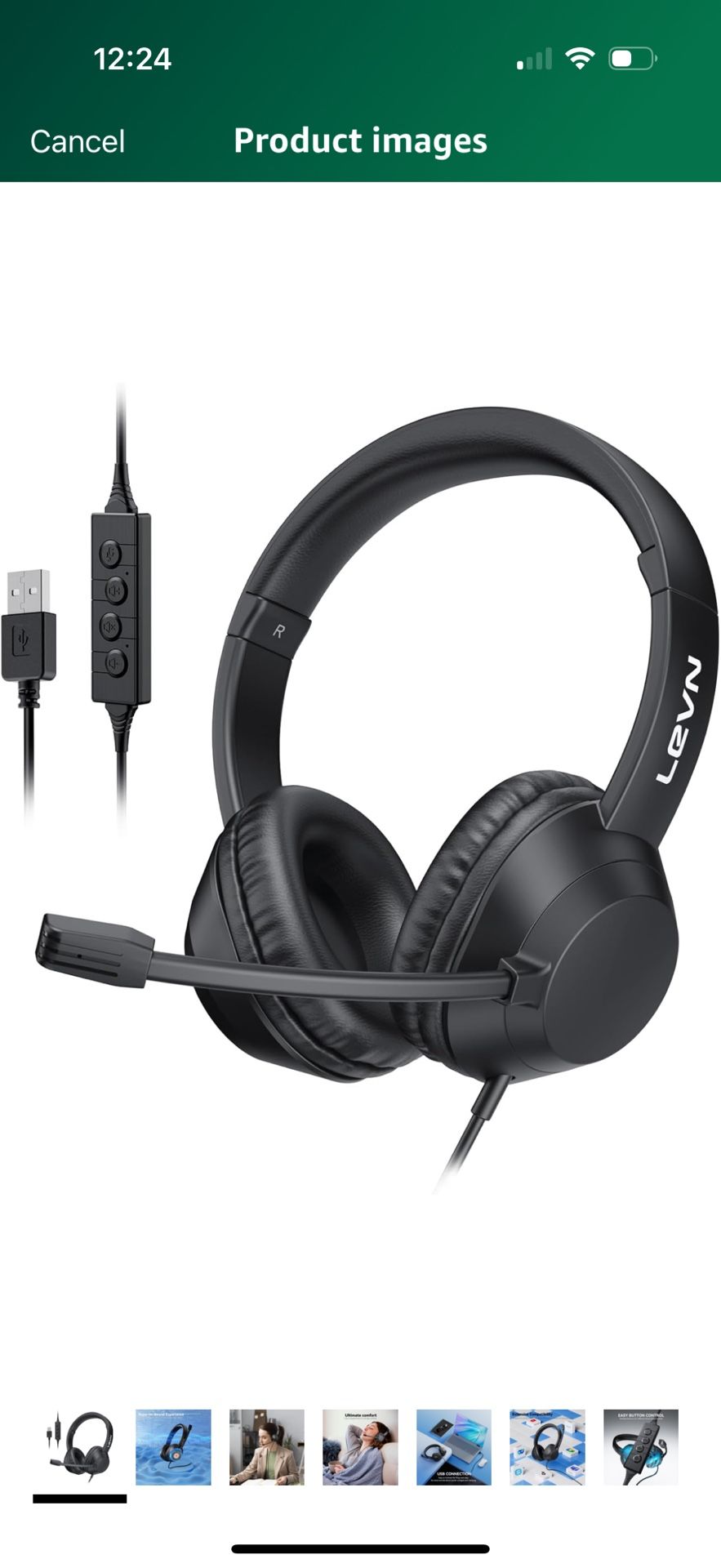 USB Headset with Microphone