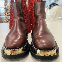 Sandro Chelsea Metallic-Detailed Boots /Size EUR 36/ 6.5