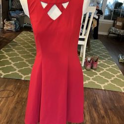 Roz & Ali Women’s Size 4 Red Sleeveless Dress Date Night Dress 