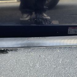 42.6 Hisenes Roku Smart T.V with a, LG Sound bar and speaker and T.V antenna with remote 