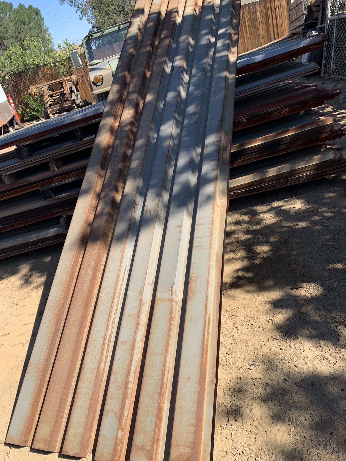 Corrugated metal panels Storage Shop Container Fence