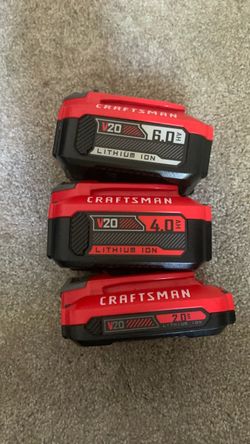 Craftsman battery 6.0 4.0 2.0