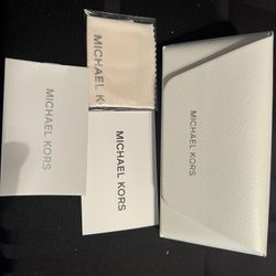 Brand New White Michael Kors Glasses Case