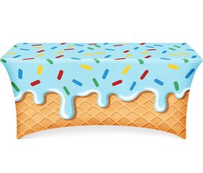 Ice Cream Spandex tablecloth