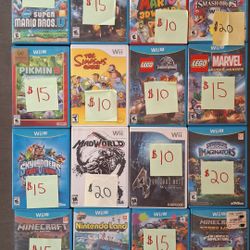 Nintendo Wii Games Minecraft Super Mario Bros Jurassic World Simpsons 