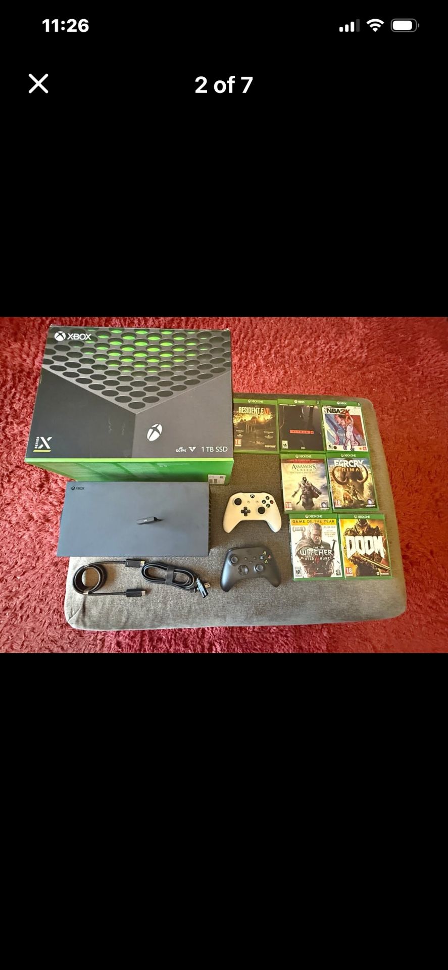 Xbox Series X 1TB mega bundle – 2TB expansion, 2 controllers, 7 games, box included