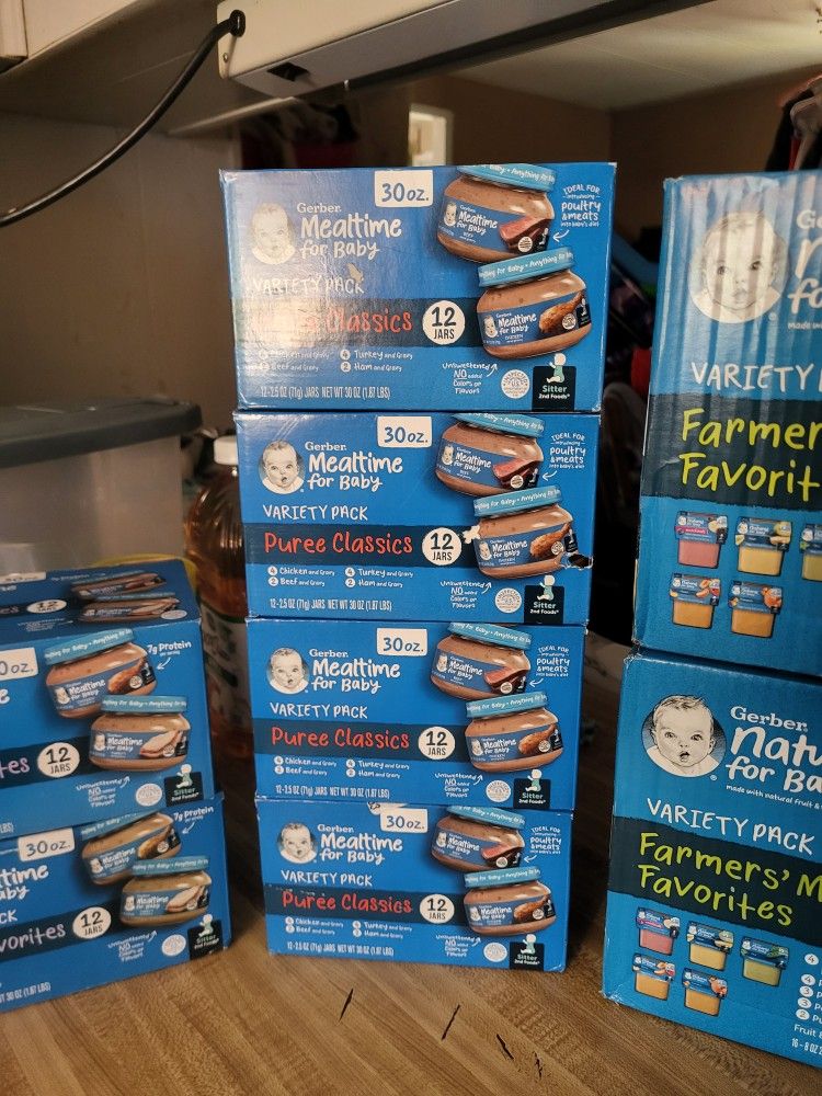 Verity Of Unopened Baby Food