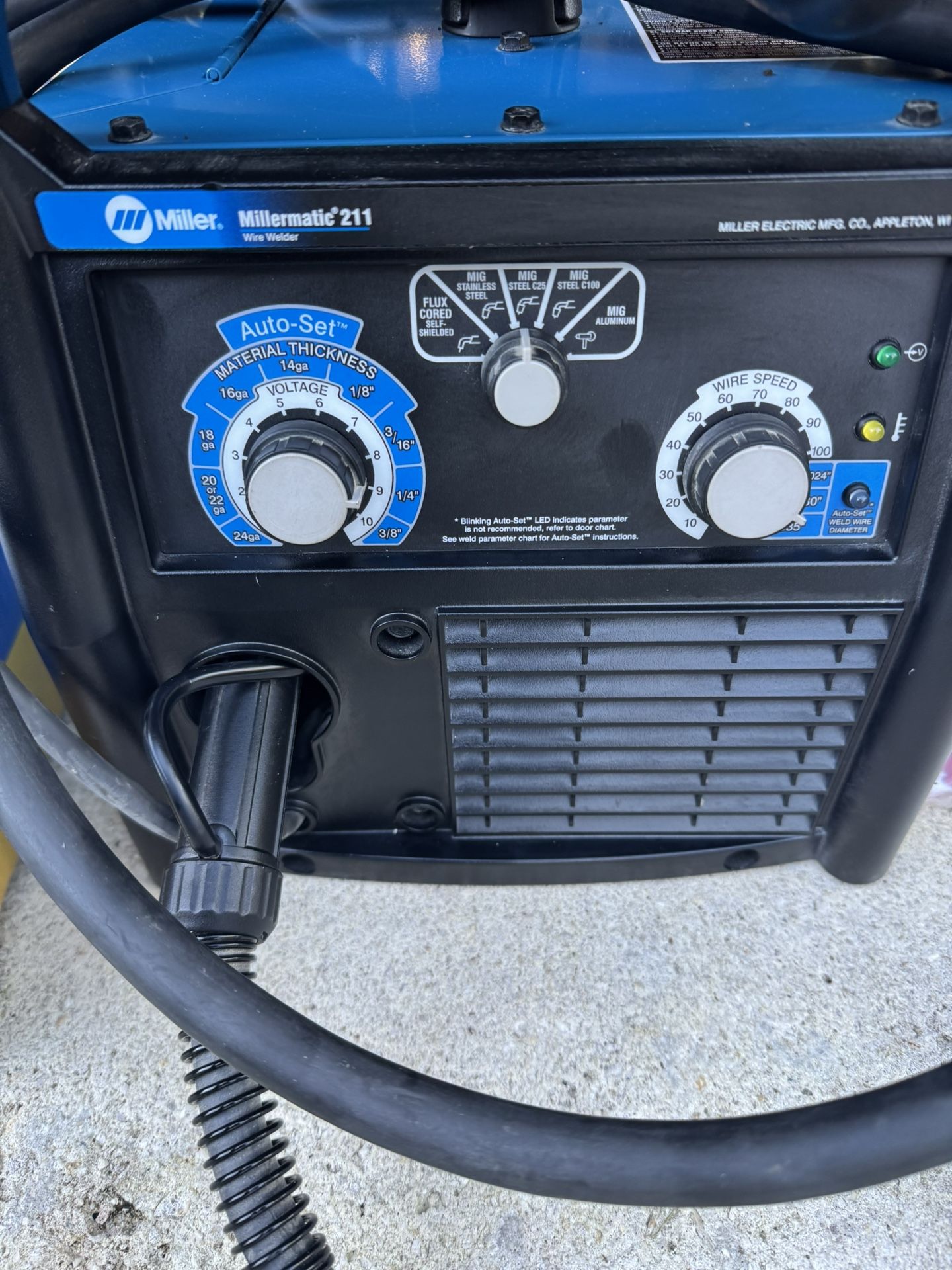 Millermatic 211 Auto sense 