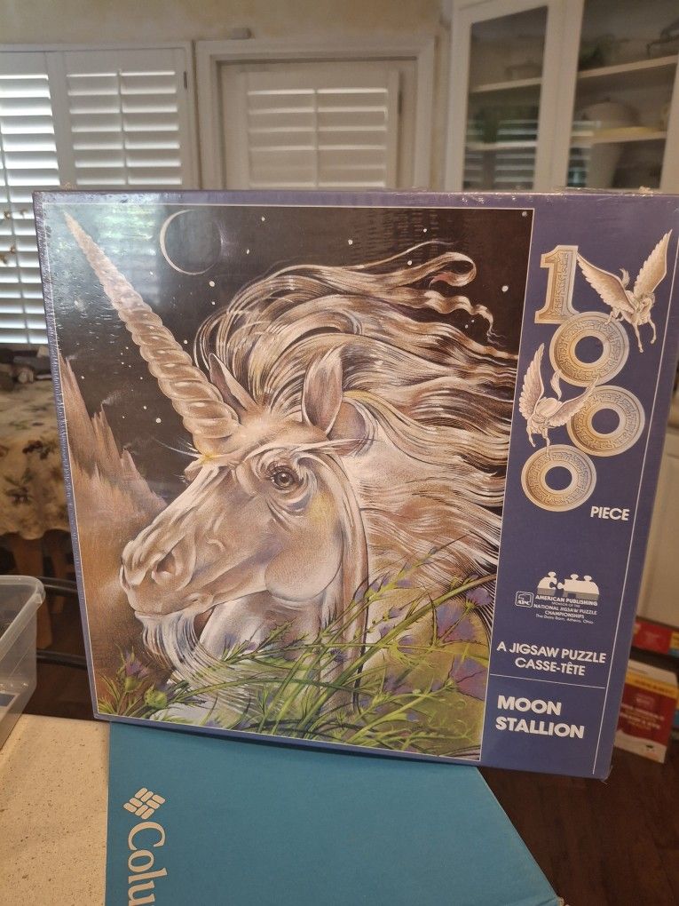 1000 Piece Jigsaw Puzzle - Moon Stallion - Unicorn - Sealed