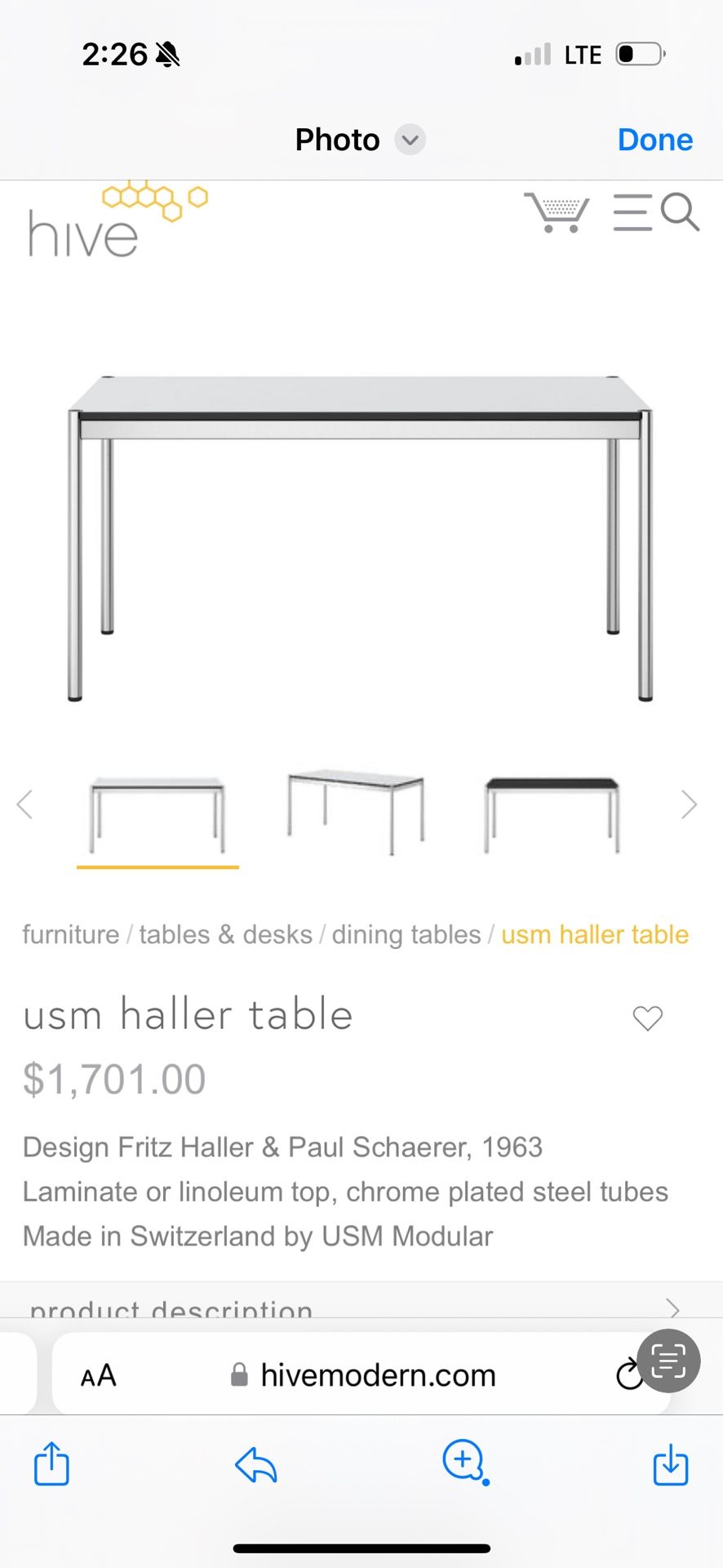 USM Haller Table