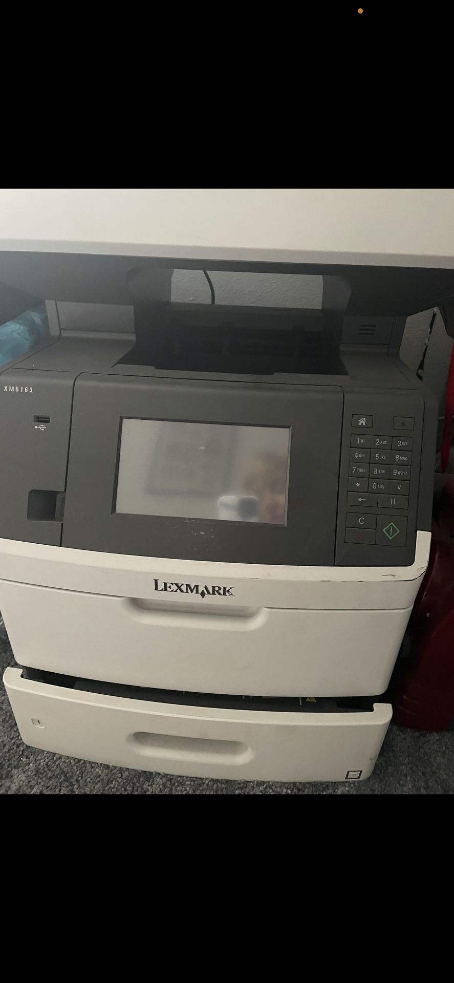 Commercial Lexmark Monochrome Laser Printer / Fax Machine