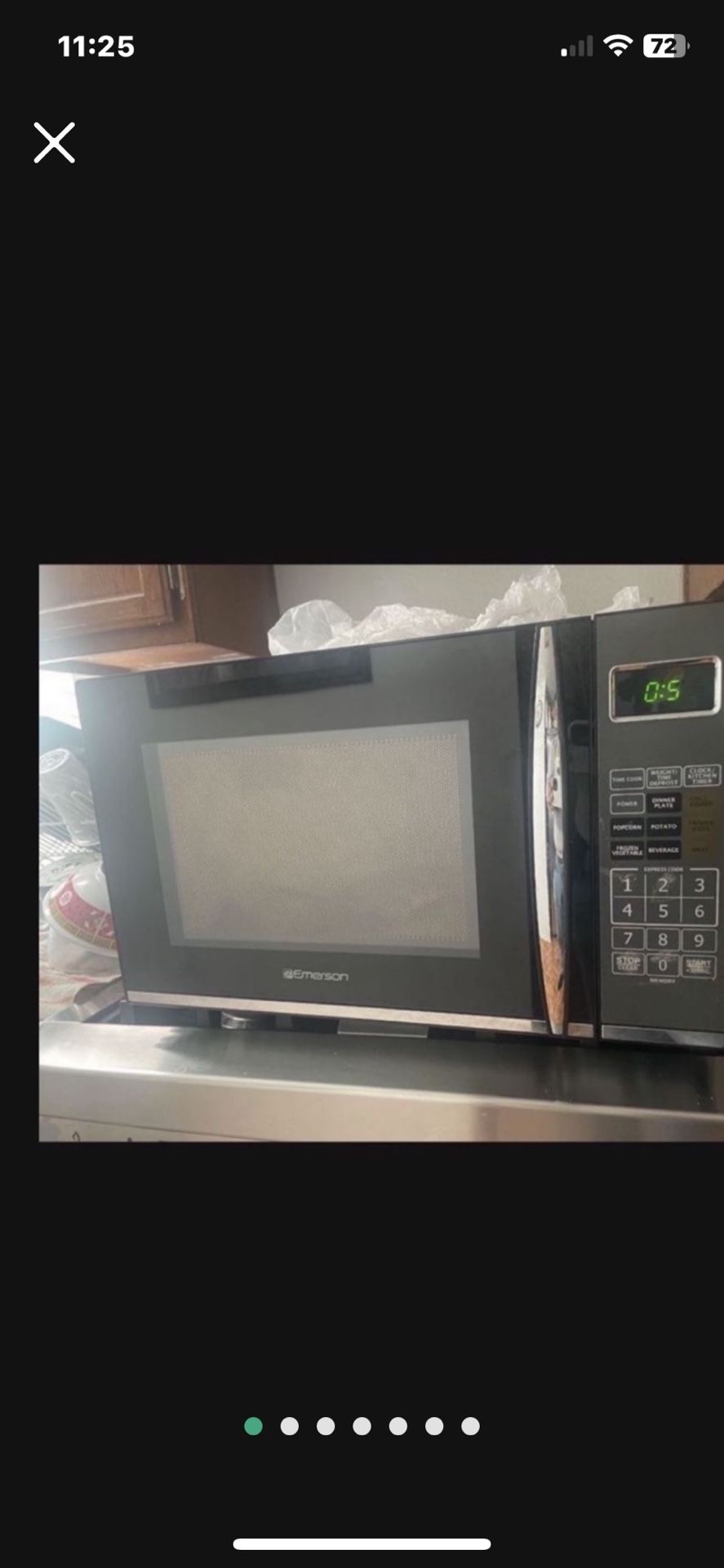 Was $169 + Tax 1.2 CU. FT. 1100W Stainless Steel Microwave