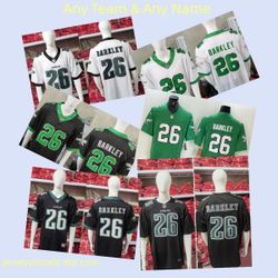 Philadelphia Eagles Saquon Barkley football jerseys M-5XL
