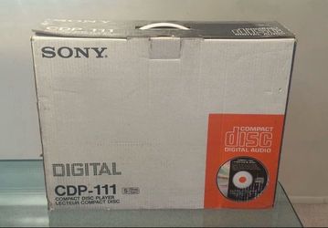 Very Hard To Find Like New In Box Vintage 1984 Sony CDP-111 CD Player With Remote Manuals