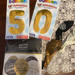 50th Birthday Balloons 