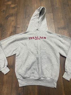 Men’s Gray Texas Aggies Hoodie Sweater Size Small #8
