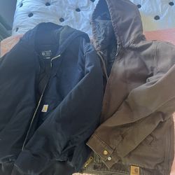 Lot Of 2 (two) vintage Carhartt Jackets Size Medium 