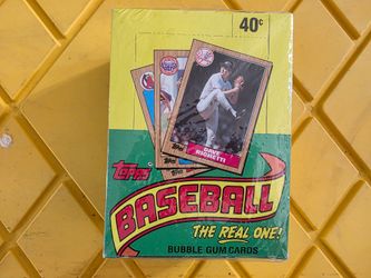 1987 Topps Baseball Wax Box