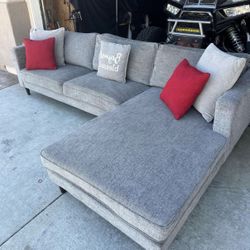 Grey Sectional Couch From Living Spaces 