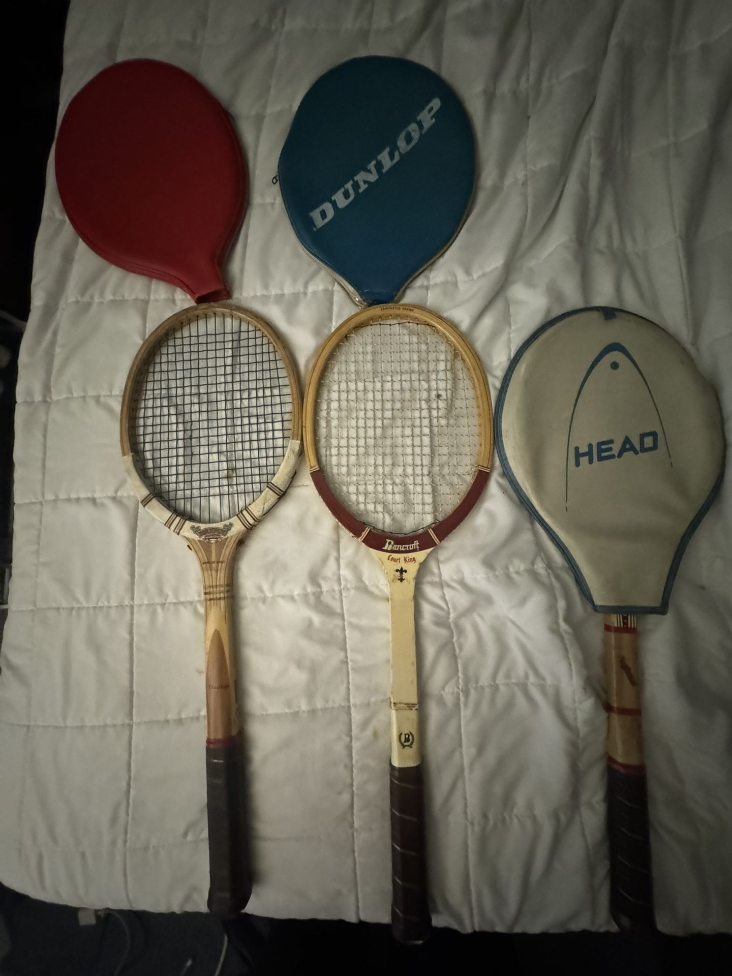3 Old Tennis Rackets