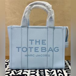 Brand New Leather Marc Jacob’s The Tote “ In Cloud Blue”