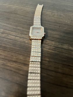 Iced Out Diamond Rose Gold Watch